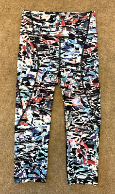 Lululemon Leggings Womens 4 Break Free Crop Running Yoga Gym Athleisure
