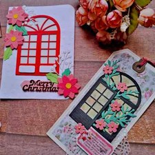 Open Window Rounded Top Metal Cutting Dies Scrapbooking Card Making Craft