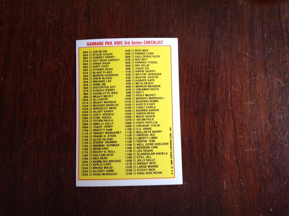 人生ハッピーページ 1986 Topps Garbage Pail Kids (3rd Series) #91b Hippie Skippy (NM