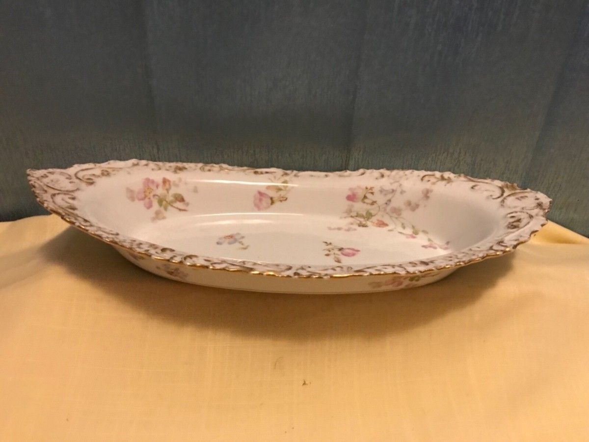 CFH GDM France Haviland Porcelain Celery Dish c.1891 Beautiful 13 