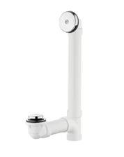Everbilt Bath Drain White Schedule 40 PVC 1-1/2" Chrome  213 357