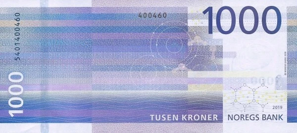 Norway, 1000 Kroner, 2019, P-57, UNC - Image 2 of 2