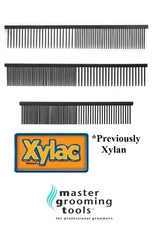 MASTER GROOMING TOOLS XYLAC (Like TEFLON) GREYHOUND STYLE PREMIUM COMB Dog Cat
