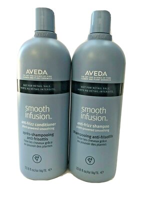 Aveda Smooth Infusion Anti Frizz Shampoo and Conditioner 33.8 OZ