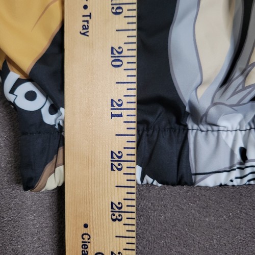 Members Only LOONEY TUNES Jacket Kids Size 18 Black Mesh Lining Windbreaker Coat - Picture 10 of 14