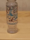 Vintage Janette Apothecary Glass 11" Jar Mid Century Turquoise Blue & Gold Birds — photo 8