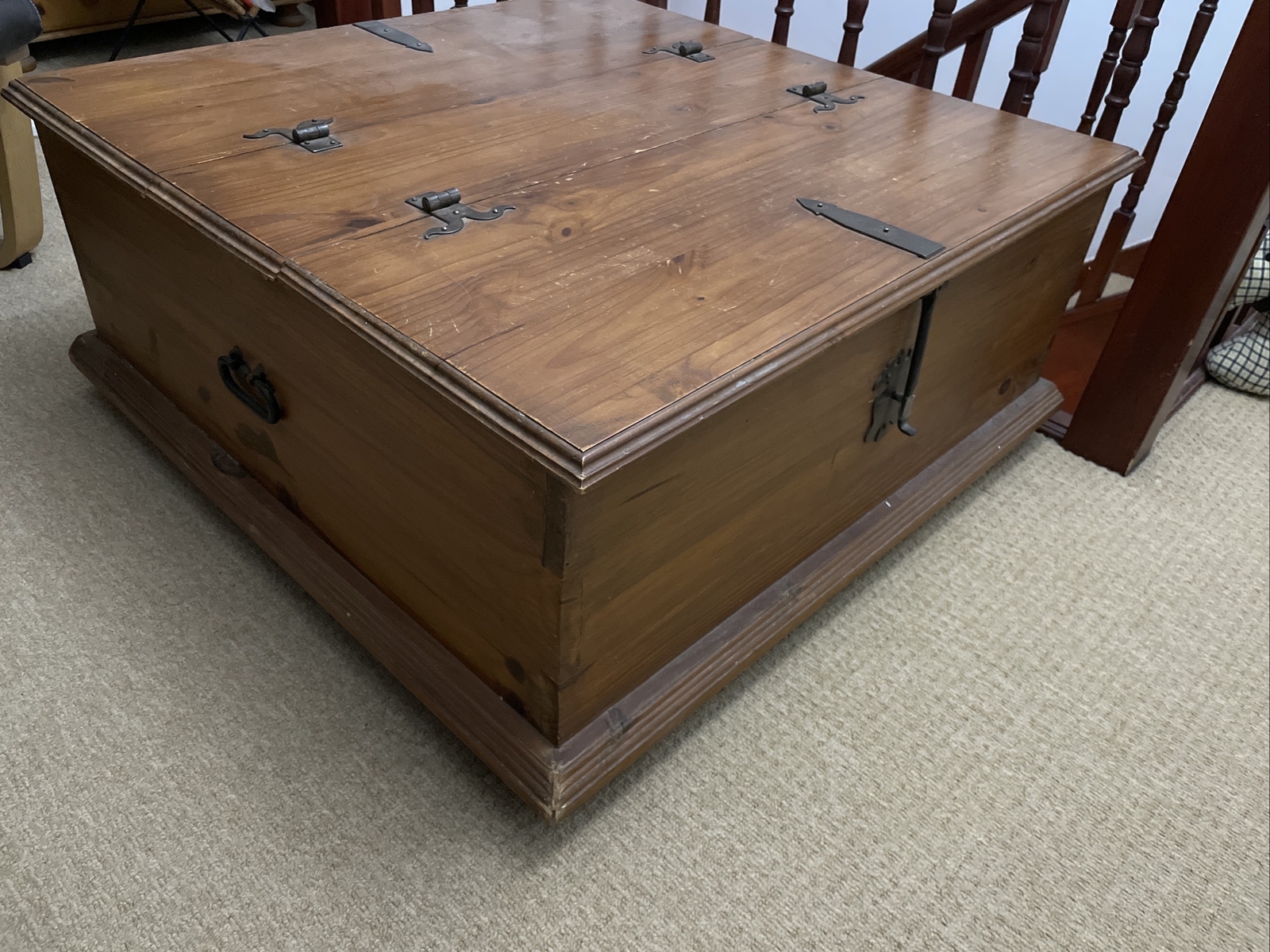 Large Solid Wood Coffee Table eBay
