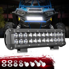 12 Led Work Light Bar Dual Row Spot Flood Combo Work Offroad 4wd Truck Suv Atv