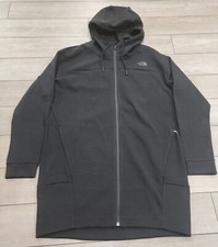  160 NWT The North Face Women's Black Long Hoodie Size Medium Full Zip Reg Fit