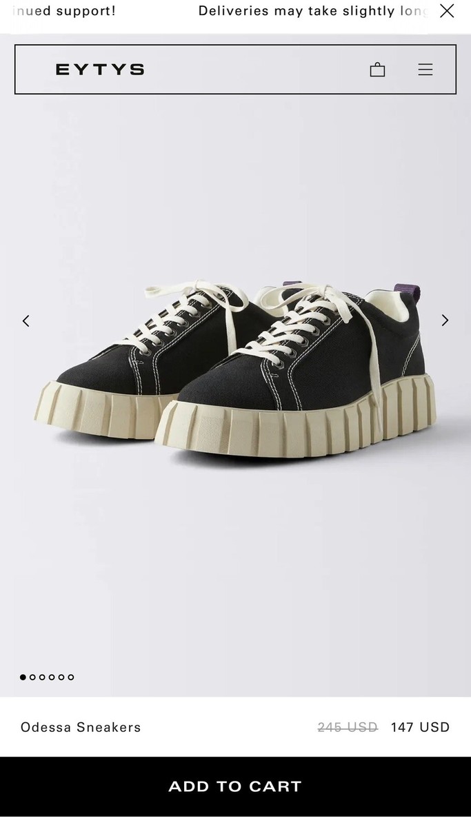 EYTYS ODESSA SNEAKERS SIZE 37 W/BOX | eBay