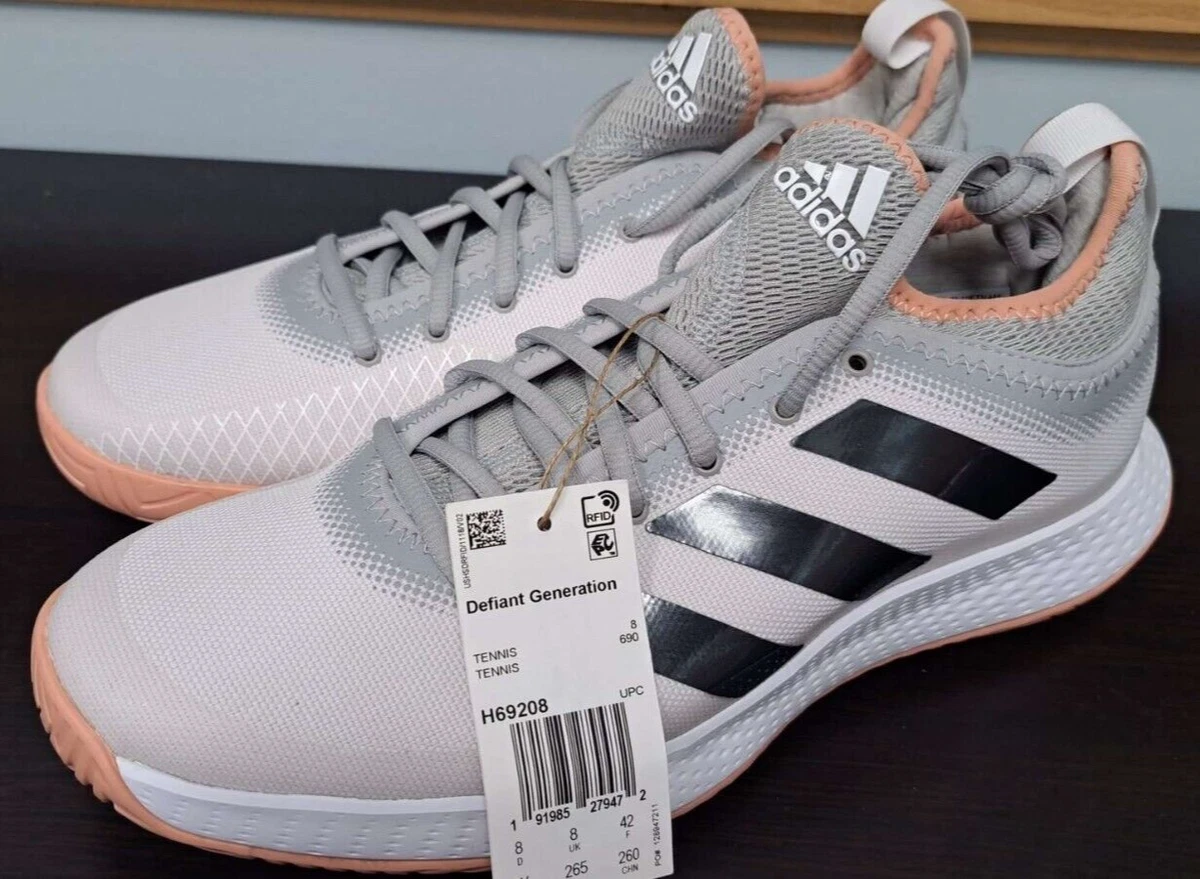 Adidas Women s Defiant Generation Tennis Shoe White Black Pink