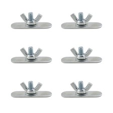 6PCS Adjustable Sliding AC Vent Kit Butterfly Shaped Screws Portable Air