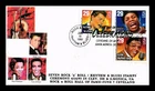 US COVER RHYTHM & BLUES LEGENDS OF MUSIC FIRST DAY ISSUE COMBO HAND MADE