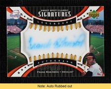 2007 Sweet Spot Classic Gold Stitch Blue Ink 13/15 Frank Robinson Auto READ 0d08