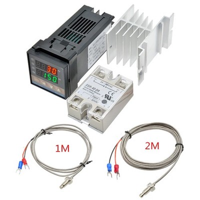 220V REX-C100 PID Temperature Controller Thermostat SSR Output 40DA Relay Module