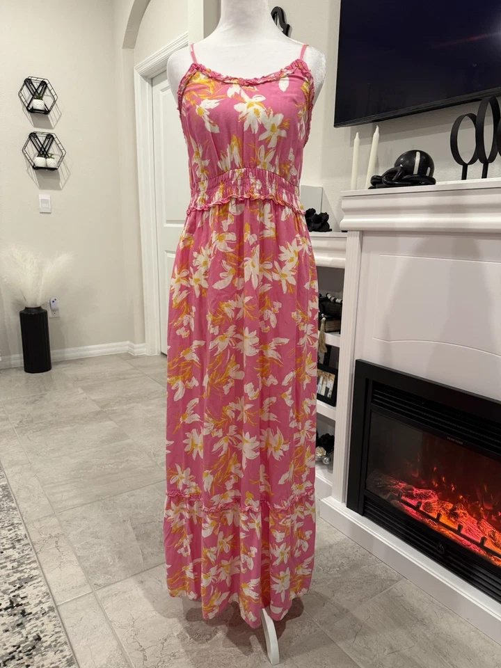 Maxi Vestido Jessica Simpson Vibrante Floral Talla M Foto 2 de 4