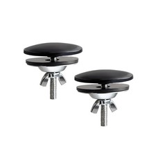 2 Piece 2 Inch Kitchen Sink Hole Cover, Stainless Steel 2 Black