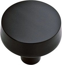Set of 24 Liberty P34942-FB-C 1-3/8" Round Soft Modern Cabinet Knob Flat Black