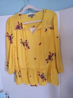 Ladies Figueroa Lightweight Blouse,Boho Chic Ruffles