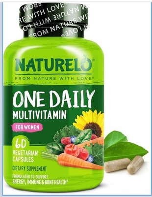 Naturelo One Daily Multivitamin For Women - 120 Vegan Capsules