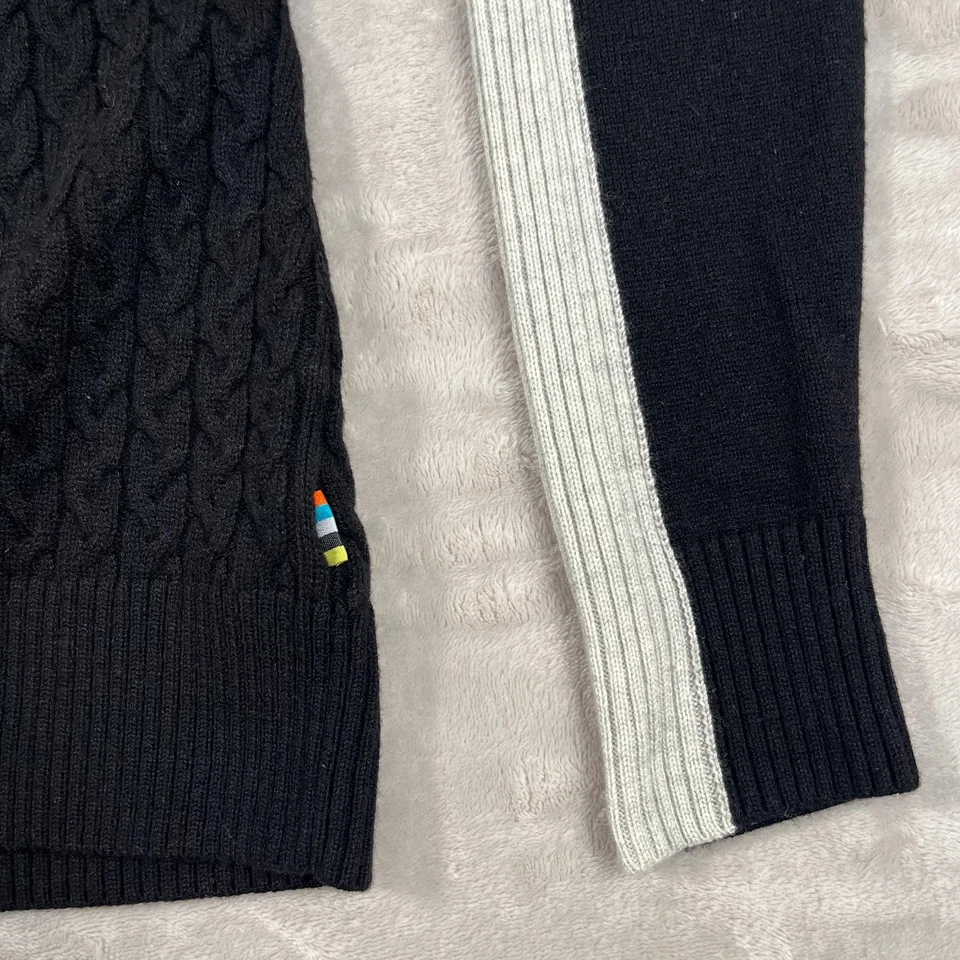 Suéter de esquí Smartwool Dacono para mujer mediano negro cuello alto mezcla de lana merino Foto 4 de 4