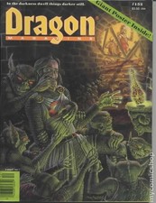 Dragon Magazine #152 VG 1989 Stock Image Low Grade