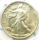 1917-D Walking Liberty Half Dollar Reverse Variety 50C. Certified PCGS AU Detail