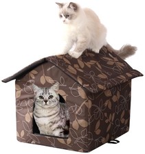 Cat Houses for Outdoor Cats, Weatherproof Outdoor House for Feral Cats, Warm ...