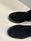 Paige Bridget Women's 9.5 Black Suede Pull On Zip Buckle Casual Ankle Bootie — photo 3