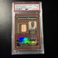 2004 Donruss Timeless Treasures Statistical Champion Frank Robinson /66 (AU,MEM)