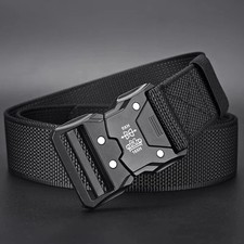 Waist belt Men Tactical Release Work Army Black Nylon MilitaryTactical Waist Bel