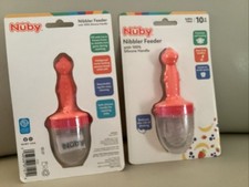 Nuby 2-Pack Nibbler Mesh Feeders 10 Months Detachable Net, BPA Free NEW
