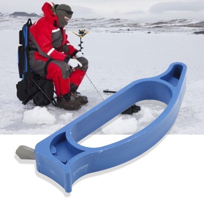 ABS Griff Ice Auger Blade Sharpener Portable Winter Ice Fishing Knife Sharpe BK