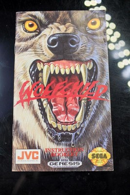 NO GAME- Authentic Manual ONLY! POSTER  Sega Genesis Wolfchild