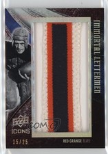 2008 Upper Deck Icons Immortal Lettermen Nicknames 15/25 Red Grange HOF 0n64