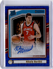 2022-23 Donruss #227 Nikola Durisic Blue Choice Rated Rookie Auto /49 RC