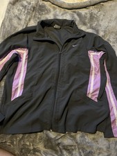 Nike Women's Fleece Half-Zip Pullover Jacket, Purple, Great Size L