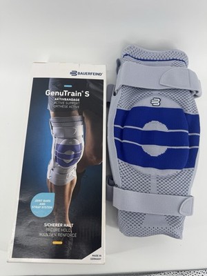 Bauerfeind GenuTrain S Hinged Knee Brace Size 6-Left - Titan Color