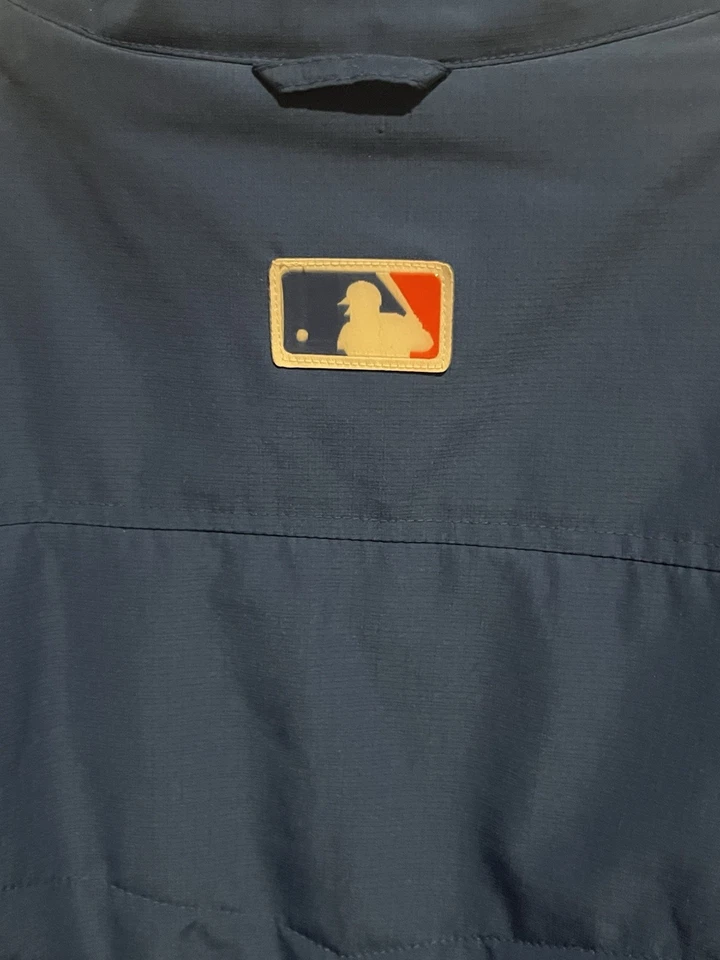 Chaqueta NY Mets Majestic Auténtica Colección XXL Azul/Naranja Mr. Met Foto 3 de 4