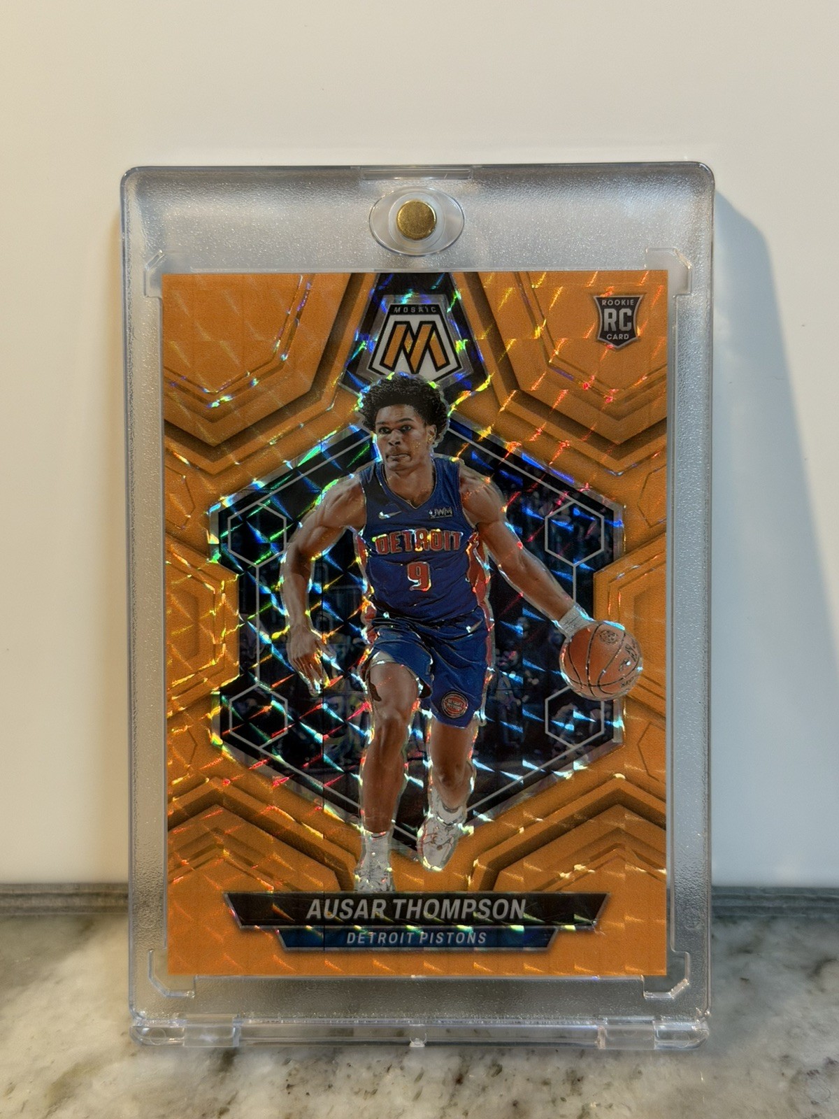 2023 Panini Mosaic No. 226 Ausar Thompson Orange Fluorescent /25 RC