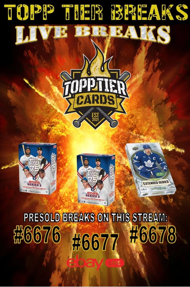MONDAY NIGHT BREAKS W/NICK-2026 TOPPS SERIES 2 & 25/26 UD EXTENDED SERIES