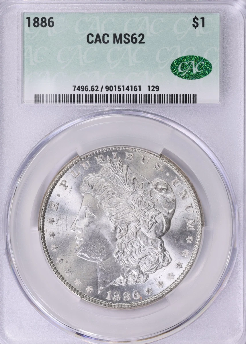 MS 62 Graded 1886 Year Morgan US Dollars (1878-1921) for sale | eBay