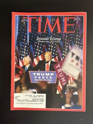 *DONALD TRUMP* President Elect! 2016 Election! Time Magazine, November 21, 2016