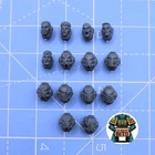 Warhammer 40K Space Marines Black Templars Sword Brethren Heads