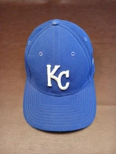 Vintage Kansas City Royals Adjustable Hat Great Shape New Era Top Of Hat Blue.