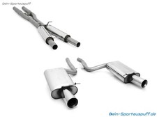 Fox Edelstahl Sport-Anlage Audi A4 Cabrio B6/B7 3l 3.2l quattro je 100mm gerade