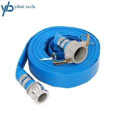 1.5" x 50FT PVC Irigation Discharge Hose With Two Aluminum Connectors for Pools