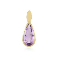 Lavendel-Amethyst-AnhäNger Aus Vergoldetem Silber
