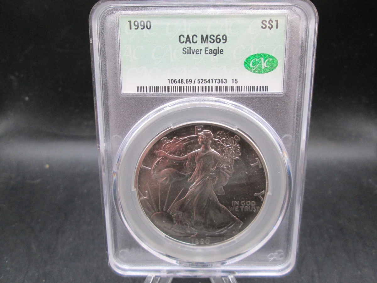 American Eagle MS 69 Graded 1990 Silver Bullion Coins for sale | eBay