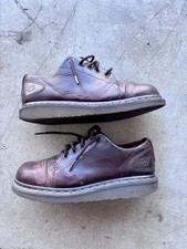 Dr Martens Celia Oxford Shoes Womens 8 Brown Leather Lace Up Casual Comfort